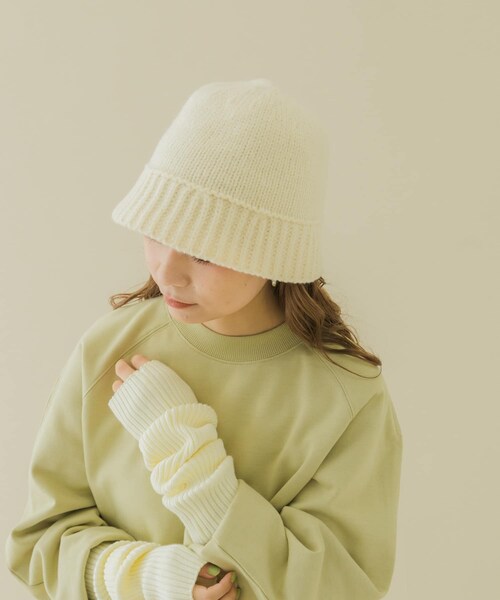 SMELLY（スメリー）の「ニットデザインハット（ハット・レディース・BLK/IVO・-）」の12枚目の写真