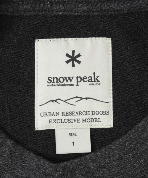URBAN RESEARCH DOORS（アーバンリサーチドアーズ）の「『別注』Snow Peak Apparel ×DOORS　RecycledCottonSweat（スウェット・レディース・GRAY/BLACK/BROWN・One）」の16枚目の写真