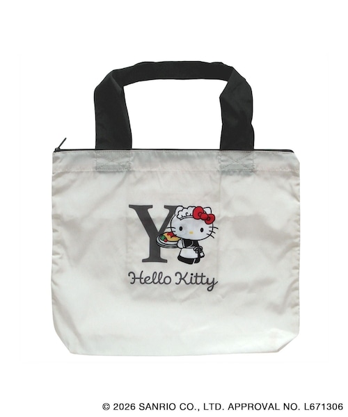 ROPE' PICNIC(ロペピクニック)の「【WEB限定カラー】【Hello Kitty/ハローキティ】エコバッグ(エコバッグ/サブバッグ・レディース・ブラック系/ベージュ/ブルー系/サックス/レッド系/ピンク・F)」の1枚目の写真