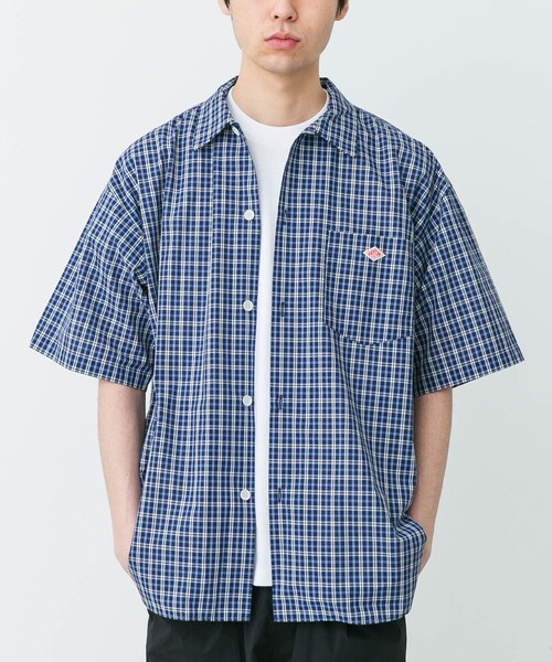 URBAN RESEARCH DOORS(アーバンリサーチドアーズ)の「DANTON SHORT SLEEVE SHIRTS(シャツ/ブラウス・メンズ・GRN×YLW/BLU×WHT・40/42/44)」の17枚目の写真