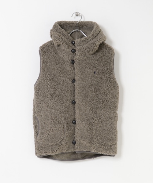 URBAN RESEARCH DOORS（アーバンリサーチドアーズ）の「GYMPHLEX　BOA HOODED VEST（ベスト・レディース・OYSTER/TAUPE/DK.GREY/NAVY/DK.BEIGE・14）」の11枚目の写真
