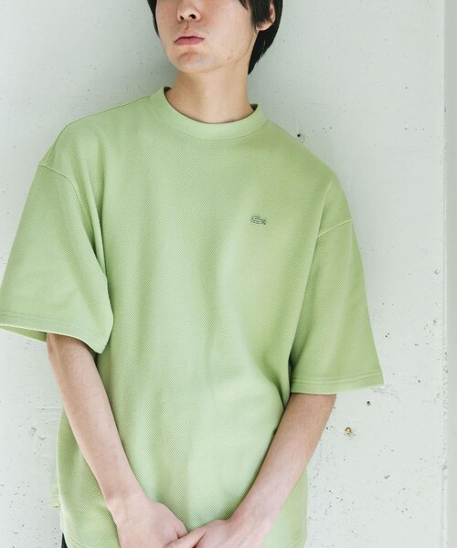 URBAN RESEARCH DOORS（アーバンリサーチドアーズ）の「『別注』LACOSTE×DOORS　THICK PIQUE ROUND SHORT-SLEEVE（Tシャツ/カットソー・メンズ・HAMMAM/ABYSS BLUE/BIRCH/BLACK BIRD・3/4/5）」の20枚目の写真