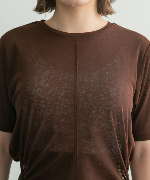 KBF(ケイビーエフ)の「サイドオープンカットソー(Tシャツ/カットソー・レディース・BLUE/L.GREEN/BROWN・one)」の14枚目の写真