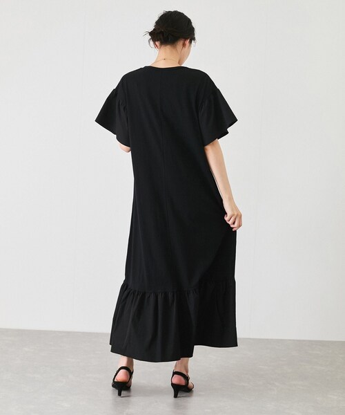 Jayro（ジャイロ）の「フロッキーロゴドッキングワンピース（ワンピース・レディース・ブラック/グレー/ネイビー・M）」の14枚目の写真