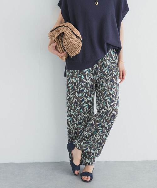 URBAN RESEARCH DOORS(アーバンリサーチドアーズ)の「ボタニカルプリントイージーパンツ(その他パンツ・レディース・BLACK/KHAKI・Free)」の19枚目の写真