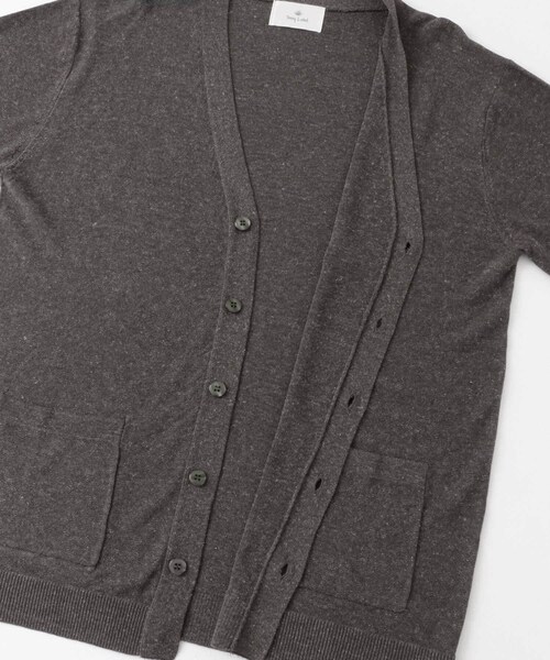 URBAN RESEARCH Sonny Label（アーバンリサーチサニーレーベル）の「リネン混ニットカーディガン（カーディガン/ボレロ・メンズ・チャコール/ナチュラル/ネイビー/ピンク・M/L）」の19枚目の写真