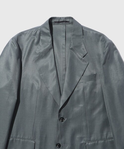 ADAM ET ROPE'（アダムエロペ）の「キュプラコットン　シングルジャケット（テーラードジャケット・メンズ・ブラック/チャコール・L/M）」の10枚目の写真