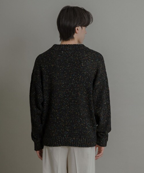 SENSE OF PLACE by URBAN RESEARCH（センスオブプレイスバイアーバンリサーチ）の「『洗濯可』カラーネップニットプルオーバー（ニット/セーター・メンズ・IVORY/BLACK/BROWN・M/L）」の20枚目の写真