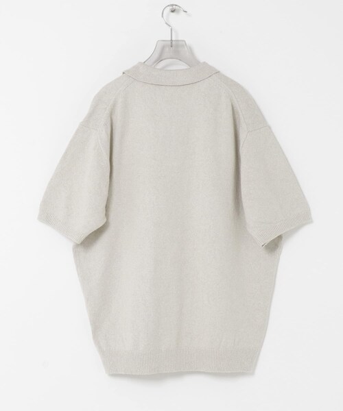 URBAN RESEARCH(アーバンリサーチ)の「SILK NOIL スキッパーポロニット(ポロシャツ・メンズ・NATURAL/BLACK・M/L)」の17枚目の写真