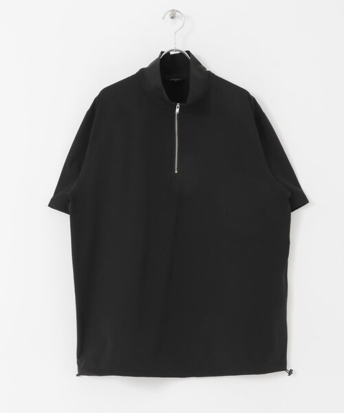 ITEMS URBANRESEARCH(アイテムズ アーバンリサーチ)の「シルキーナイロンハーフZIP多機能トップス(Tシャツ/カットソー・メンズ・CHA/BLK/NVY・M/L)」の12枚目の写真