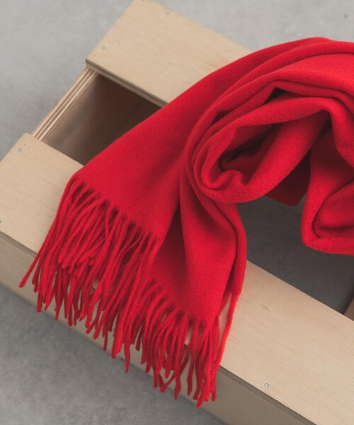 URBAN RESEARCH DOORS（アーバンリサーチドアーズ）の「しっとりカシミヤ混ストール（ストール/ショール・レディース・OFF WHITE/RED/BROWN・one）」の3枚目の写真