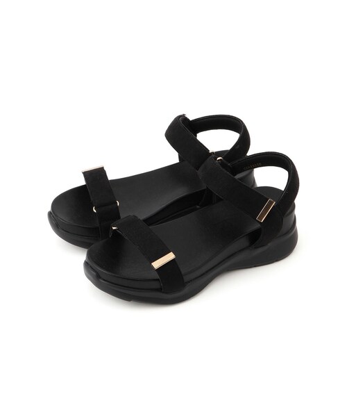 ROPE' PICNIC(ロペピクニック)の「ワニカンベルクロスニーカーサンダル(サンダル・レディース・ブラック/キナリ/ベージュ/ベージュ系/ネイビー・L/M/S)」の6枚目の写真