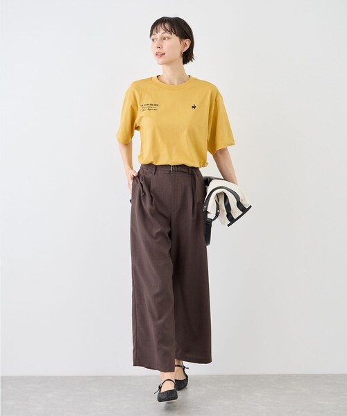 ROPE' PICNIC(ロペピクニック)の「【le coq sportif/ルコックスポルティフ】バックプリント半袖Tシャツ(Tシャツ/カットソー・レディース・ブラック/ホワイト/イエロー・M)」の19枚目の写真