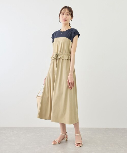 ROPE' PICNIC（ロペピクニック）の「ナイロンビスチェドッキングカットワンピース/UVカット・接触冷感（ワンピース・レディース・ブラック/ベージュ/ネイビー・F）」の12枚目の写真