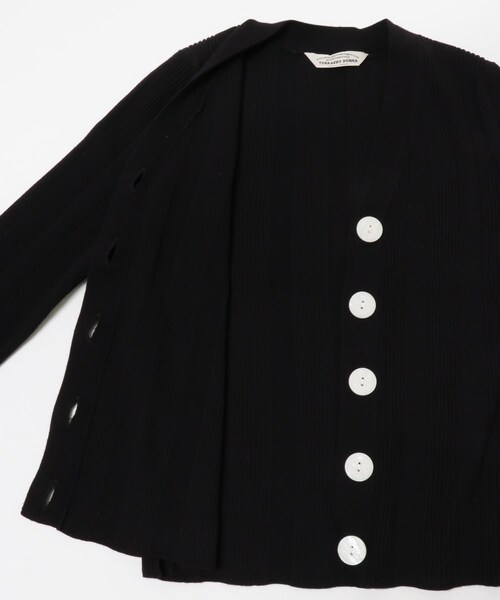 URBAN RESEARCH ROSSO（アーバンリサーチロッソ）の「Torrazzo Donna　Rib Knit Cardigan（カーディガン/ボレロ・レディース・BLACK/BEIGE/GRAY・Free）」の6枚目の写真