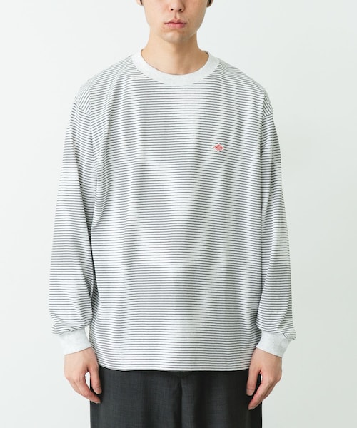 URBAN RESEARCH DOORS(アーバンリサーチドアーズ)の「DANTON LONG SLEEVE T-SHIRTS(Tシャツ/カットソー・メンズ・WHT/CHR/BLK/WHT・M/L/XL)」の1枚目の写真