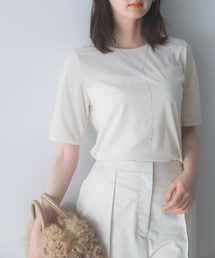URBAN RESEARCH ROSSO WOMEN | バックスリットシアーベロアカットソー(Tシャツ/カットソー)