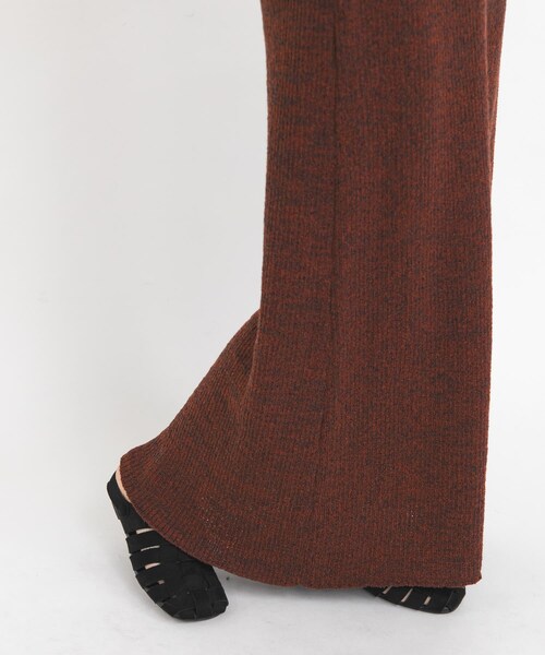 KBF（ケイビーエフ）の「メランジRIBニットスカート（スカート・レディース・BLUE/RED BROWN・One）」の6枚目の写真