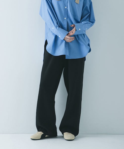 URBAN RESEARCH（アーバンリサーチ）の「コットンカシミヤルーズニットパンツ（その他パンツ・レディース・OFF WHITE/BLACK・36/38）」の18枚目の写真