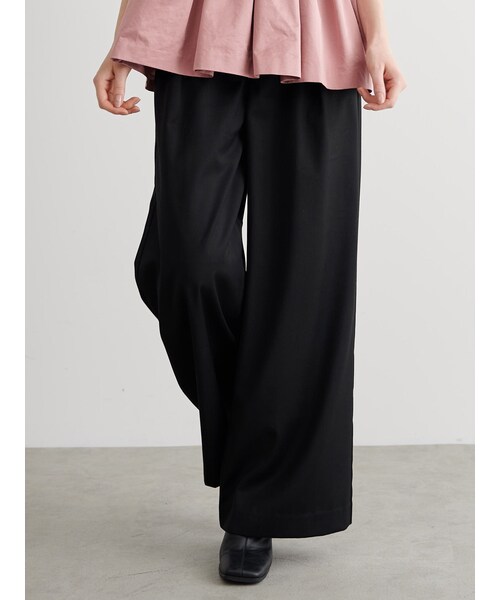 CALNAMUR（カルナムール）の「MESSAGE EMBROIDERY SLACKS/メッセージエンブロイダリースラックス（その他パンツ・レディース・グレー/ブラック/ラベンダー・S/M）」の19枚目の写真