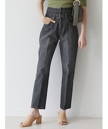 LAGUNAMOON | ダブルウエストデニムパンツ(デニムパンツ)