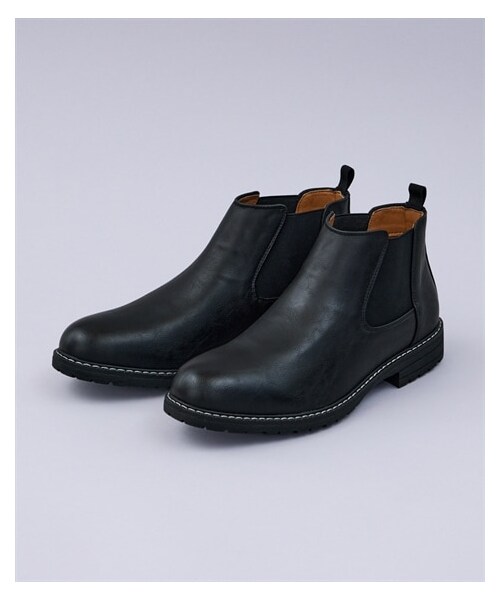 nissen（ニッセン）の「サイドゴアブーツ（ブーツ・メンズ・ブラック/キャメル・25.0cm/25.5cm/26.0cm/26.5cm/27.0cm）」の4枚目の写真