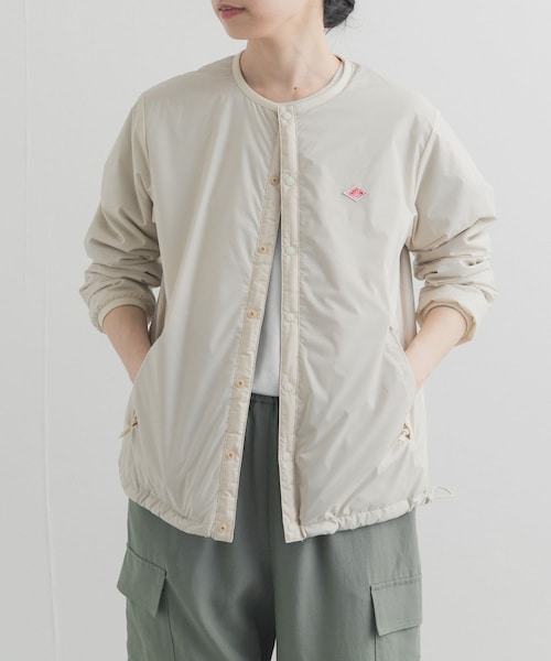 URBAN RESEARCH DOORS(アーバンリサーチドアーズ)の「DANTON INSULATIONCOLLARLESS JACKET(その他アウター・レディース・IVORY/PINK/BLACK・M)」の1枚目の写真