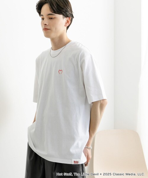 SENSE OF PLACE by URBAN RESEARCH(センスオブプレイスバイアーバンリサーチ)の「『別注』HOT STUFF×SENSE OF PLACE プリントTシャツ A(Tシャツ/カットソー・メンズ・WHITE/CHARCOAL/YELLOW・M/L)」の7枚目の写真