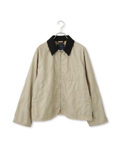 ADAM ET ROPE'(アダムエロペ)の「【J'aDoRe・店舗限定】【LAVENHAM(ラベンハム)】LAVENHAM_SIDE POCKET UNWADDED TEYNHAM WOMENS(ブルゾン・レディース・ブラック系/ベージュ系・10/8)」の17枚目の写真