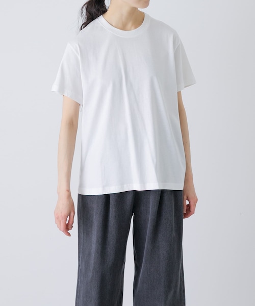 かぐれ(カグレ)の「STUDIO NICHOLSON MARINE(Tシャツ/カットソー・レディース・OFF WHITE/GREY MARL/D NAVY・10)」の1枚目の写真