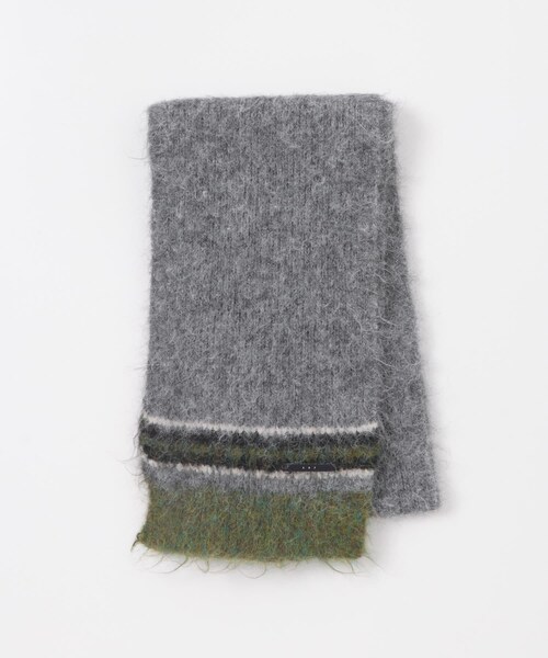 KBF（ケイビーエフ）の「エンドボーダーデザインマフラー（マフラー・レディース・GRAY/CAMEL/BLACK・One）」の21枚目の写真