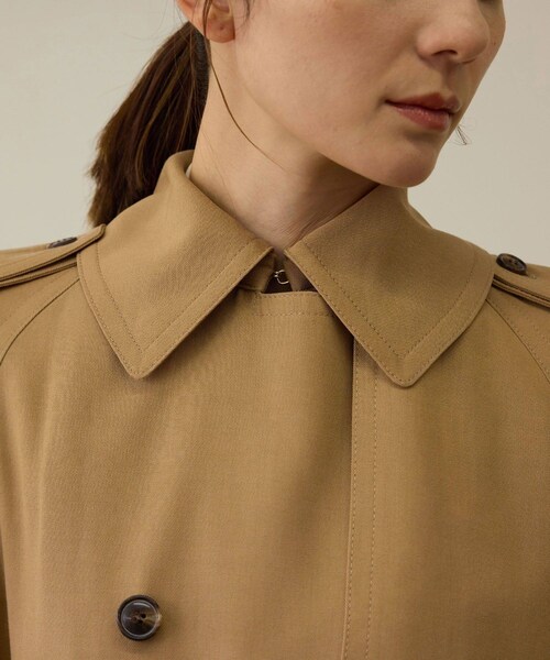ROPE'(ロペ)の「MANTECO(マンテコ) テンセルウールトレンチコート(トレンチコート・レディース・ベージュ・36/38)」の19枚目の写真