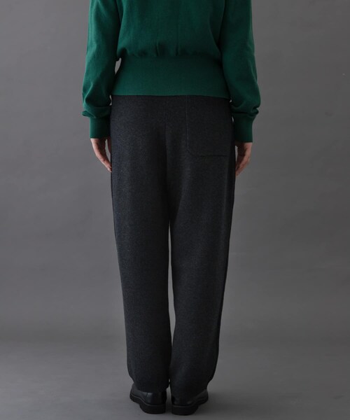 URBAN RESEARCH DOORS(アーバンリサーチドアーズ)の「FORK&SPOON コットンウールニットパンツ(その他パンツ・レディース・CHARCOAL/BROWN・1/2)」の4枚目の写真