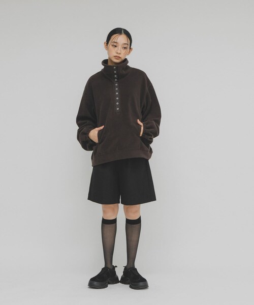 KBF（ケイビーエフ）の「ハーフスナップフリースプルオーバー（その他トップス・レディース・IVORY/D.BROWN・One）」の15枚目の写真
