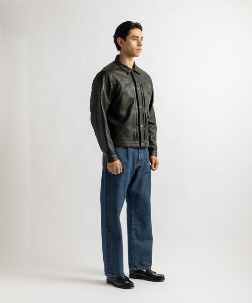 Saturdays NYC(サタデーズ ニューヨークシティ )の「Emil Type-1 Nappa Leather Jacket(ブルゾン・レディース・ダークブラウン・L/M/S/XL)」の15枚目の写真