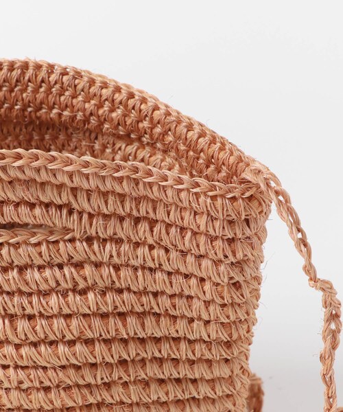 URBAN RESEARCH DOORS（アーバンリサーチドアーズ）の「Magda Made　Mini Soledad Bag（かごバッグ・レディース・Peach/Burgundy/Black・-）」の13枚目の写真