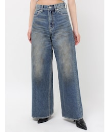 EVRIS | ヴィンテージライクボリュームワイドデニムパンツ(デニムパンツ)