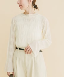 ITEMS URBANRESEARCH | シャーリングフレアスリーブニット(ニット/セーター)