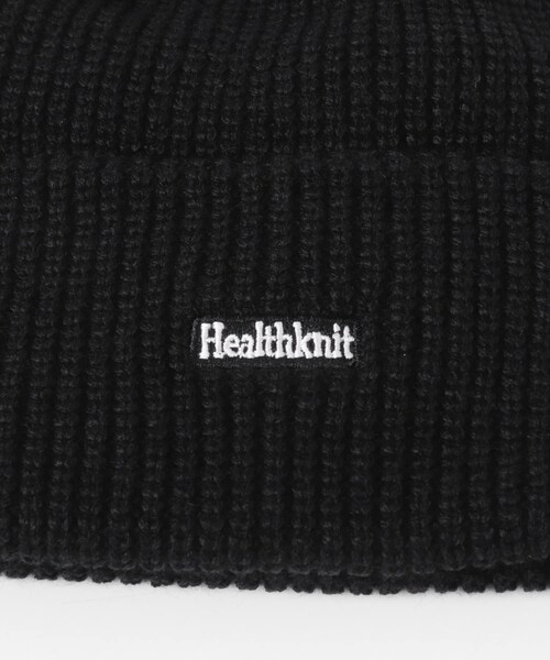 ITEMS URBANRESEARCH（アイテムズ アーバンリサーチ）の「Healthknit　ロゴ刺繍 Knit Watch（ニットキャップ/ビーニー・メンズ・ORG/NVY/BLK・-）」の8枚目の写真