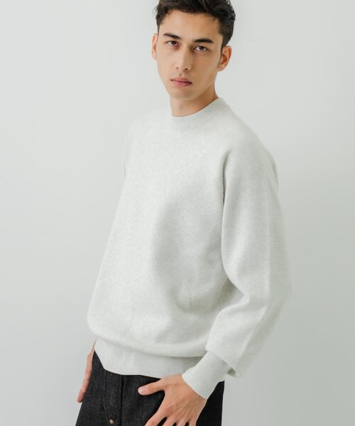 URBAN RESEARCH（アーバンリサーチ）の「綿カシミヤスウェットニット（ニット/セーター・メンズ・GRAY/KHAKI/OATMEAL/NAVY・M/L）」の15枚目の写真