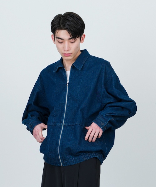 JUNRED(ジュンレッド)の「j.n.r.d / ルーズジップデニムブルゾン(デニムジャケット・メンズ・キナリ/ネイビー・L/M)」の13枚目の写真