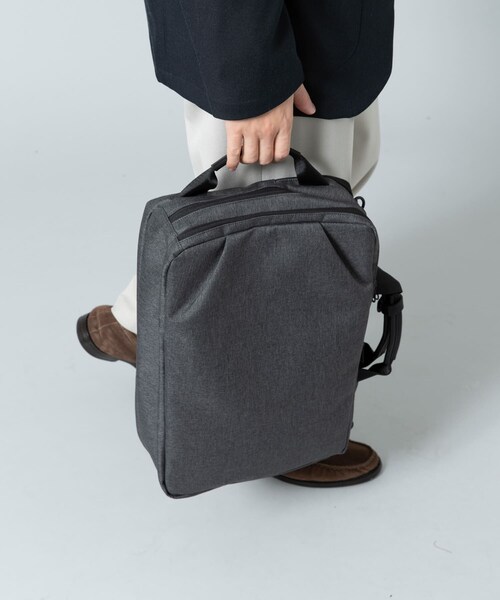 RODE SKO（ロデスコ）の「撥水タック3WAYリュックサック（バックパック/リュック・メンズ・BLACK/CHARCOAL・one）」の21枚目の写真