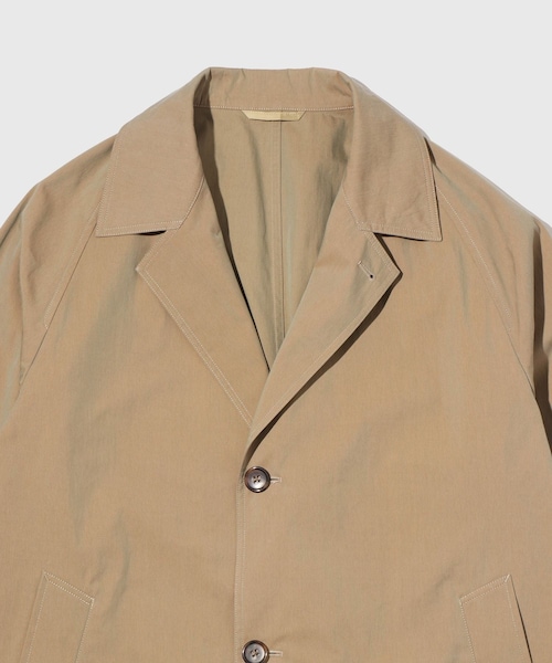 ADAM ET ROPE'（アダムエロペ）の「COTTON GABARDINE COAT（ステンカラーコート・メンズ・カーキ/ネイビー・L/M）」の10枚目の写真