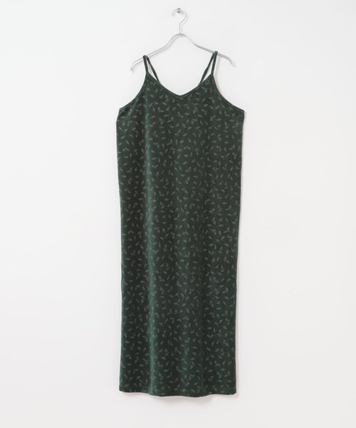 URBAN RESEARCH DOORS（アーバンリサーチドアーズ）の「FORK&SPOON　ベロアプリントエプロンワンピース（ワンピース・レディース・BLACK/DARKGREEN・1）」の17枚目の写真