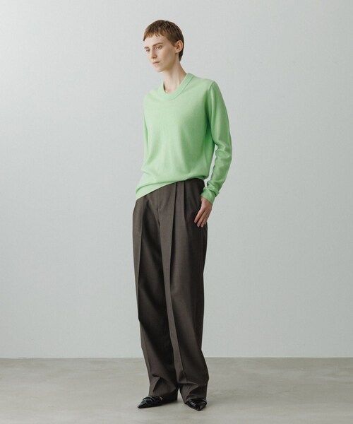 ADAM ET ROPE'（アダムエロペ）の「【EMOELLE】ベルテッドスラックス（スラックス・レディース・グレー系/キャメル系・36/38）」の9枚目の写真