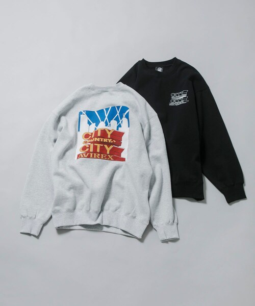 URBAN RESEARCH(アーバンリサーチ)の「CITY COUNTRY CITY CCC×AVIREX SWEAT SHIRT(スウェット・メンズ・BLACK/GRAY・L/XL)」の13枚目の写真