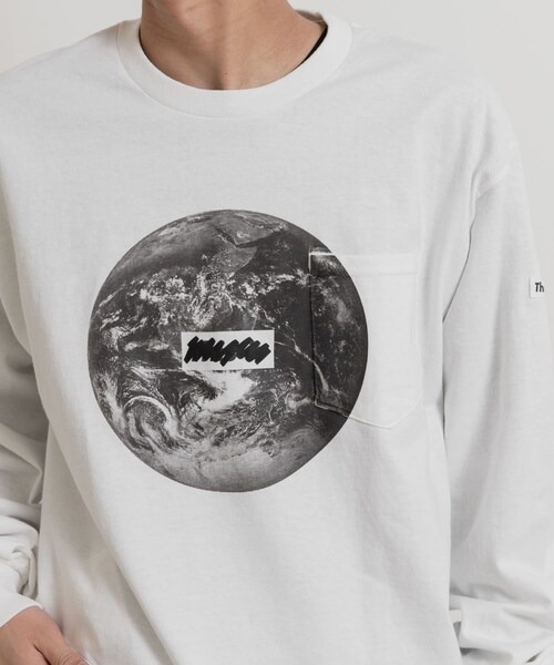 THE GOODLAND MARKET（ザグッドランドマーケット）の「That’s　RE the Long Tee (Earth)（Tシャツ/カットソー・メンズ・BK/WH・M/L/XL）」の4枚目の写真