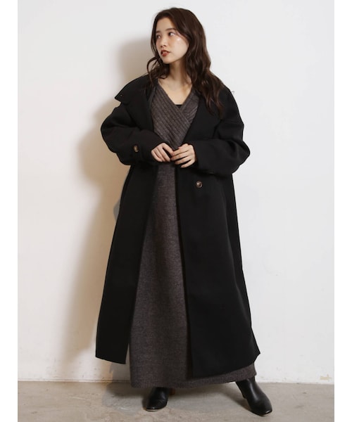 COTORICA（コトリカ）の「【THE DAYZ TOKYO】スタンドネックコート（その他アウター・レディース・アイボリー/ライトグレー/ブラック・S/M）」の21枚目の写真