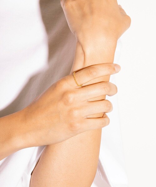 URBAN RESEARCH（アーバンリサーチ）の「decor『デコール』　18K BallRing（リング・レディース・Gold・11/13/15）」の3枚目の写真