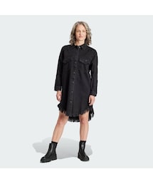 adidas | adidas Originals × KSENIASCHNAIDER フリンジシャツワンピース(シャツワンピース)
